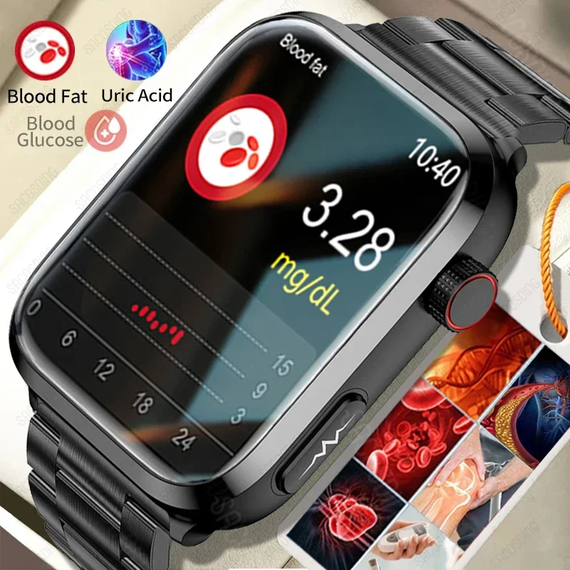 Смарт-часы мужские с измерением уровня сахара в крови