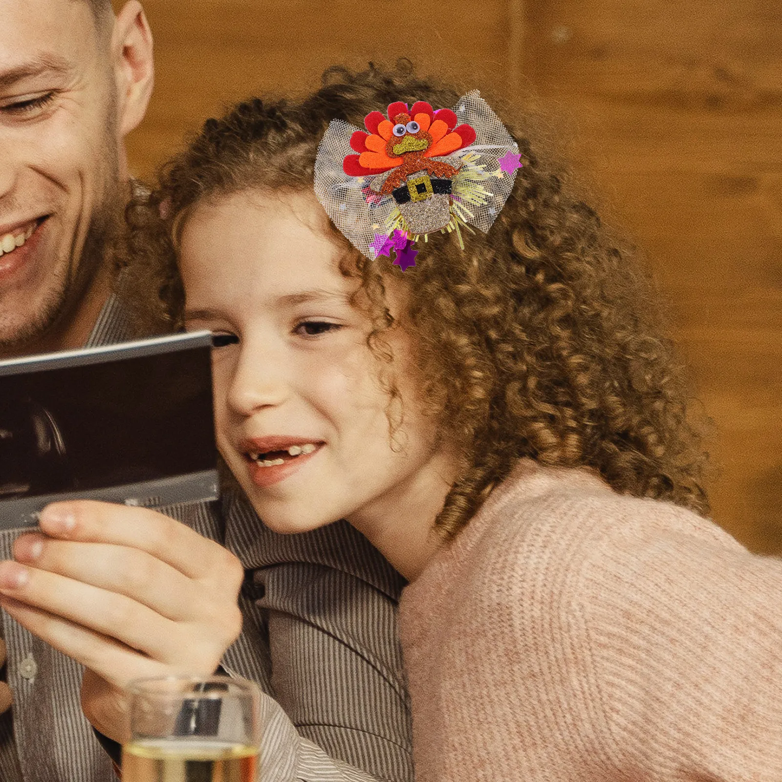 

6Pcs Turkey Hair Clips Thanksgiving Theme Hairpins for Women Creative Small Lightweight Hair Accessories Perfect for Holiday