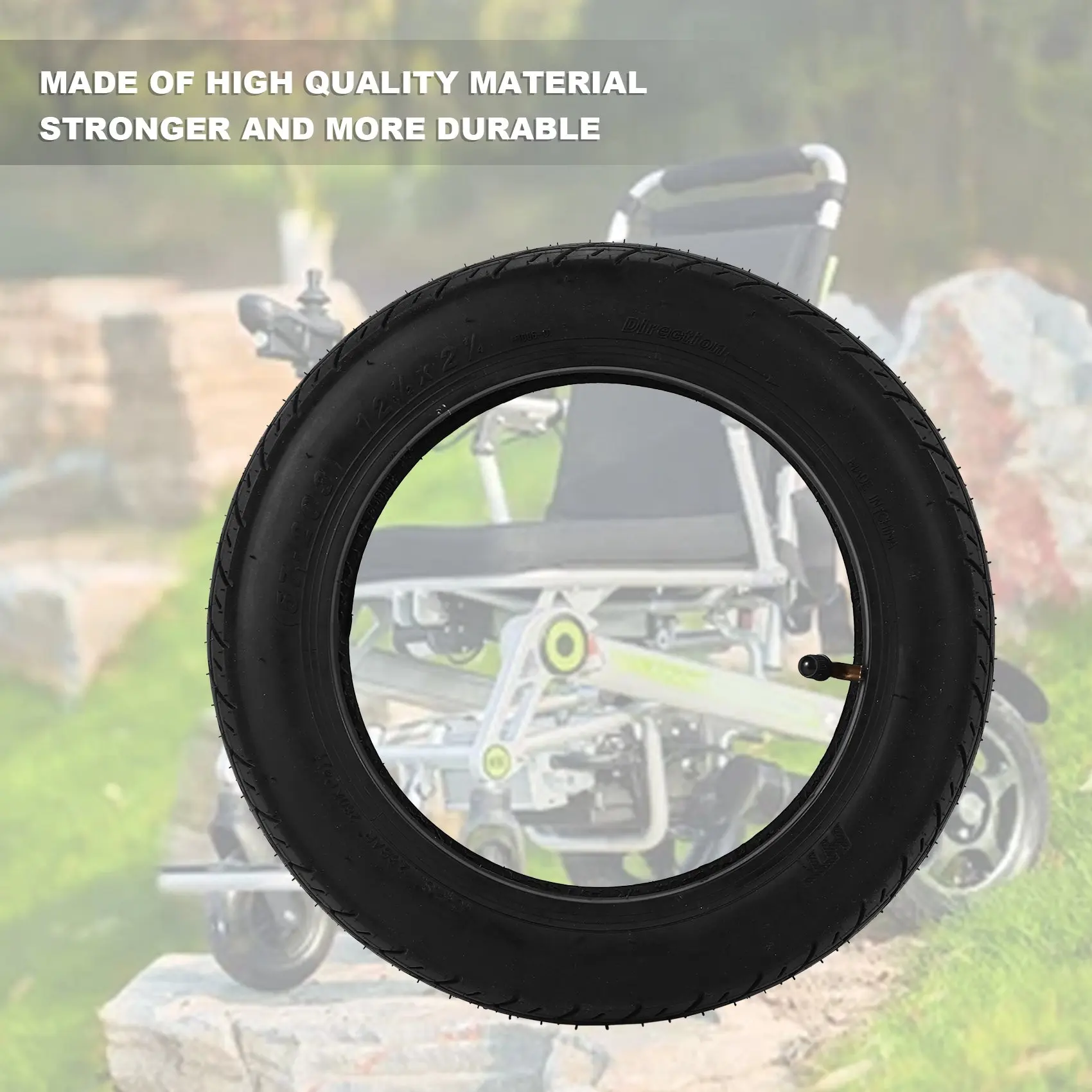 12 1/2X2 1/4 Battery Car Tire 57-203 Electric Wheelchair Inner And Outer Tire 62-203 Pneumatic Tire Top-Rated