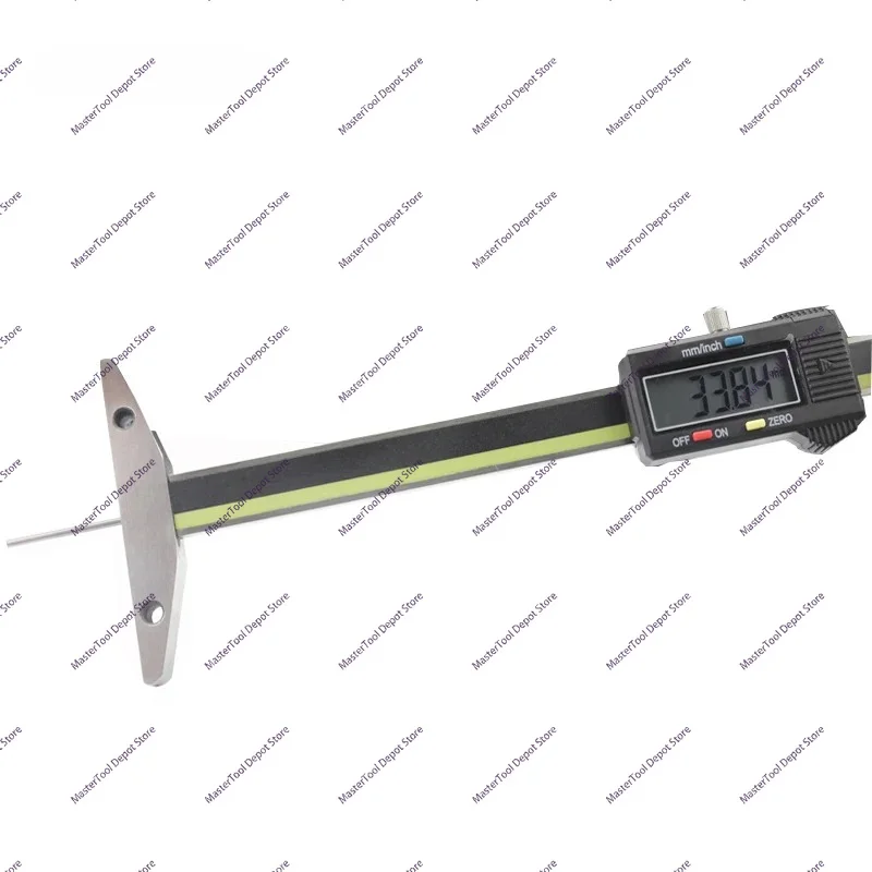 0-50/100/150/200mm Digital Depth Gauge with Thin Rod Electronic Tire Tread Depth Gauge with Thin Rod Caliper