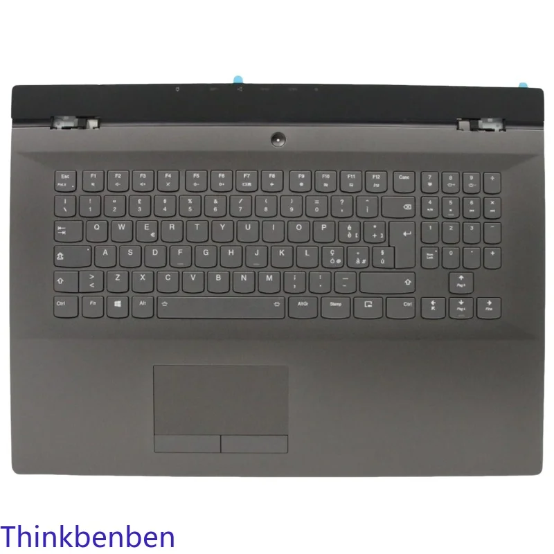 

IT Italian Black Keyboard Upper Case Palmrest Shell Cover For Lenovo Legion Y740 17 17ICHg 17IRH g Y9000K 2019 5CB0S16466