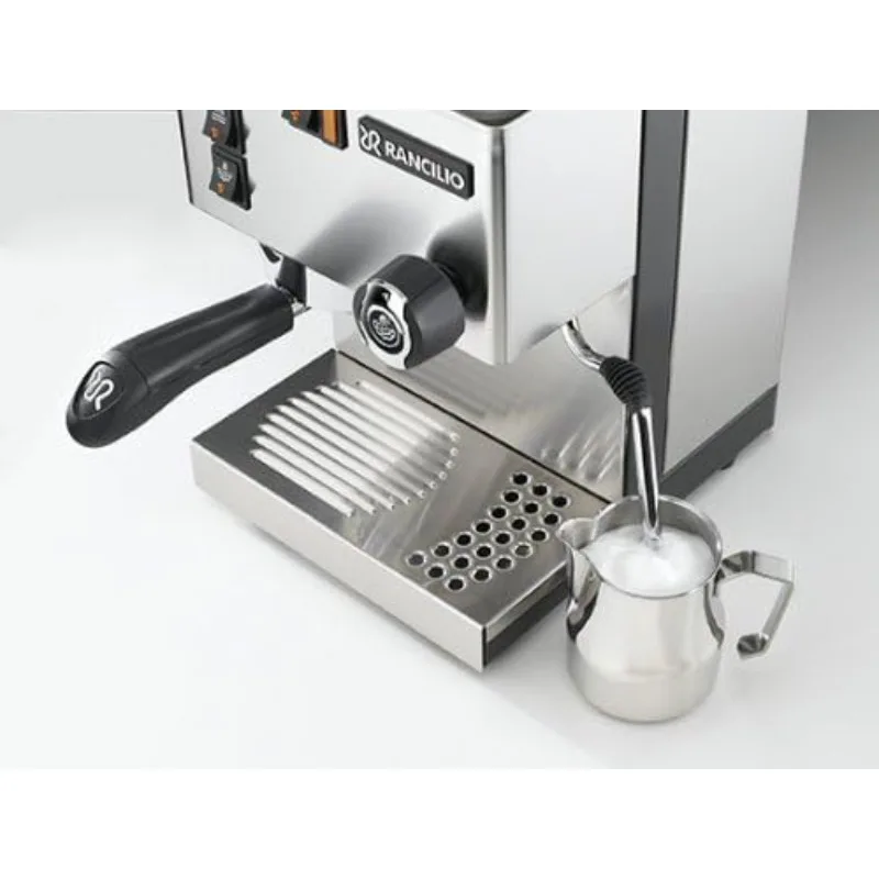 home.Silvia Espresso Machinet، 0.3 لتر، مع إطار حديد وألواح جانبية من الفولاذ المقاوم للصدأ، 11.4 × 13.4 بوصة