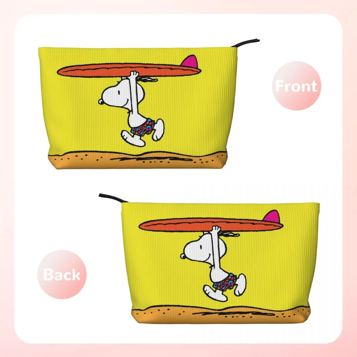 Borsa da toilette personalizzata Snoopy Cartoon Women Makeup Cosmetic Organizer Lady Beauty Storage Dopp Kit Case