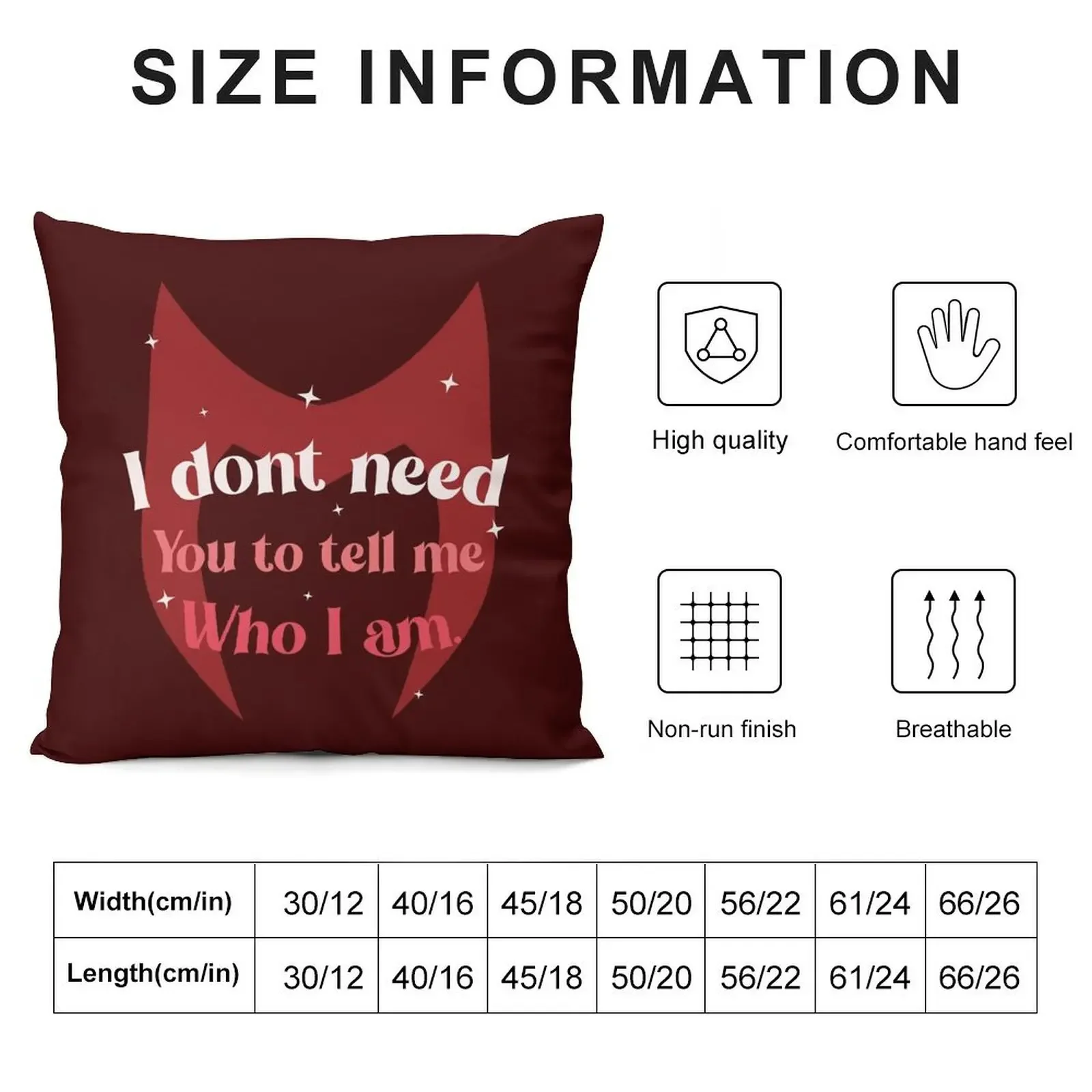 I don't need you to tell me who I am Throw Pillow christmas pillow case Pillow Cover