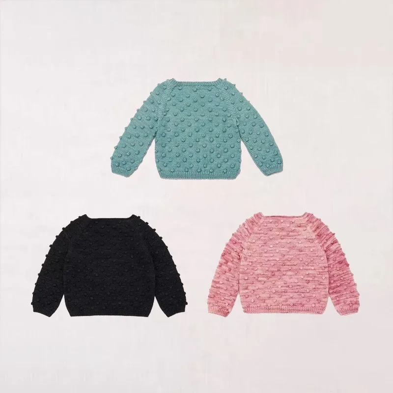 26MP Kids Knitting DRESS Sweatpants Set – Fall Winter  Printed Outwear for Boys and Girls Long Pants Children Cardigan