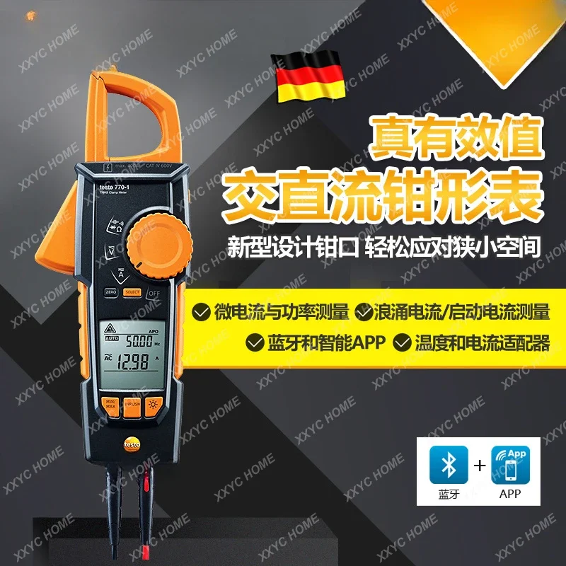770-3 True RMS AC/DC Clamp Meter มัลติมิเตอร์แอมป์มิเตอร์ Digital Clamp Power Meter