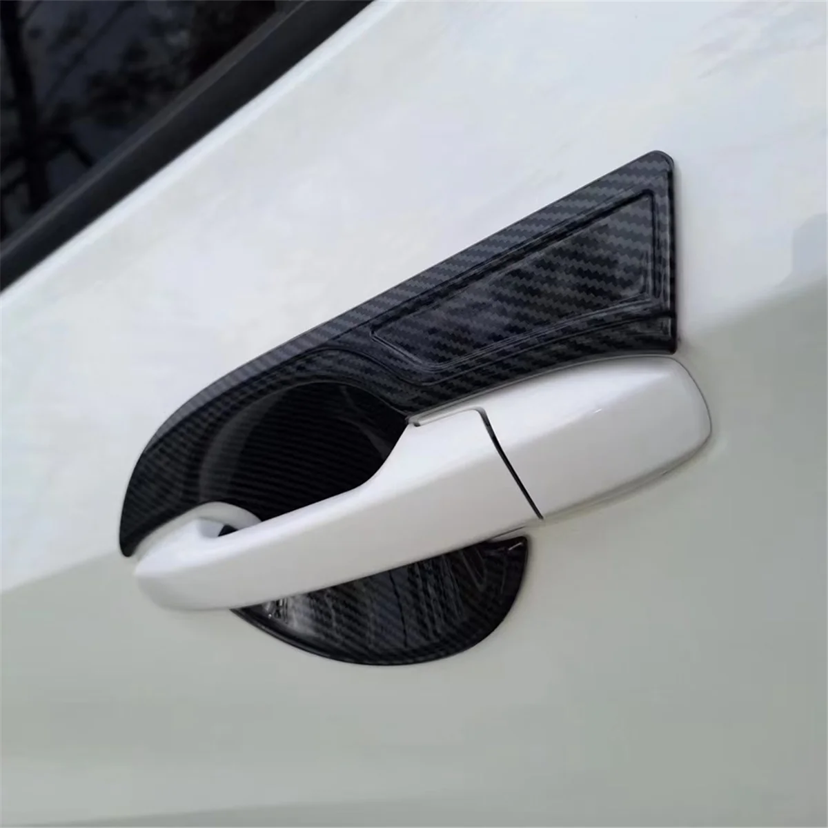 For Toyota Yaris Ativ/Vios 2023 2024 Car Exterior Door Handle Bowl Cover Trim Accessories ABS Carbon