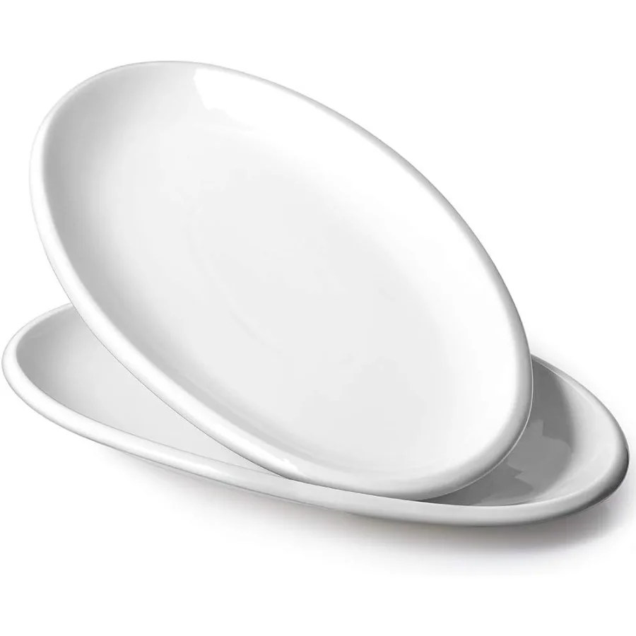 

16 Large Oval Porcelain Serving Platters for Wedding and Party Entertaining Elegant Dinner Platters for Serving Appetizers Meat