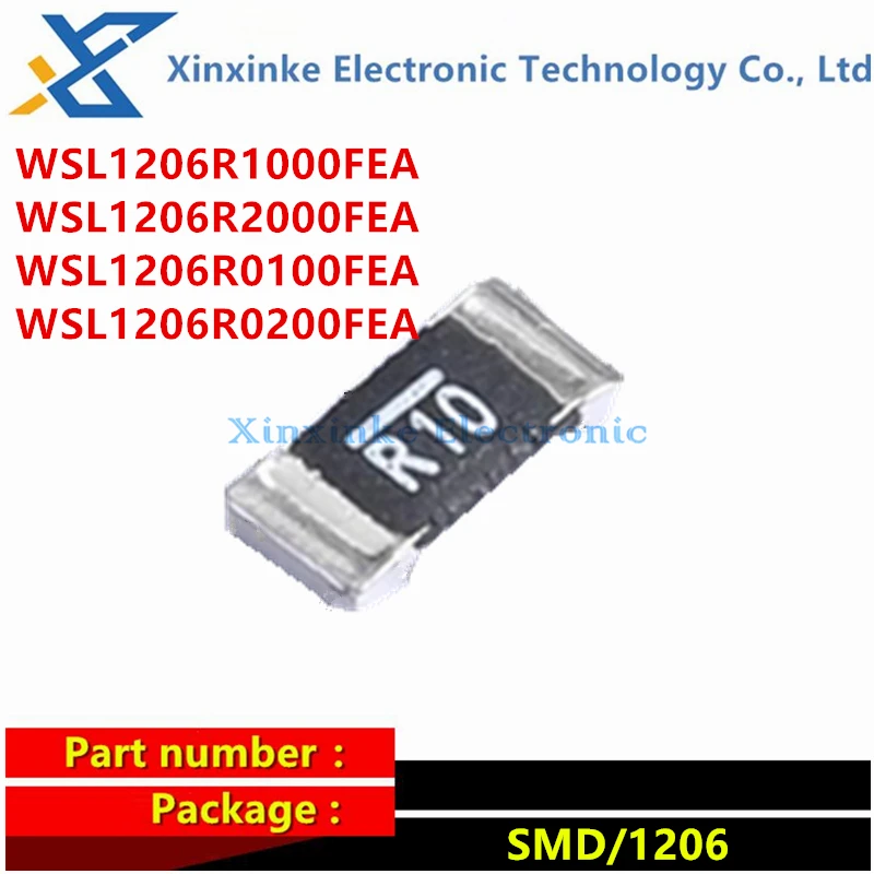 WSL1206R1000FEA WSL1206R2000FEA WSL1206R0100FEA WSL1206R0200FEA Current Sense Resistors - SMD 1/4watt .1ohms 1% 0.01R 0.02/0.2Ω