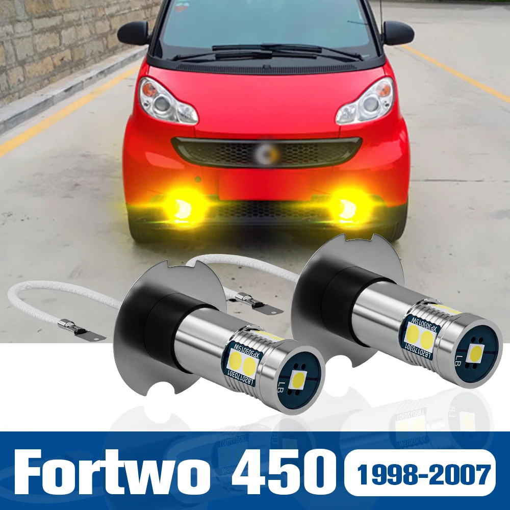 

2pcs LED Fog Light Blub Lamp Accessories Canbus For Smart Fortwo Cabrio Coupe 450 1998-2007 2000 2001 2002 2003 2004 2005 2006