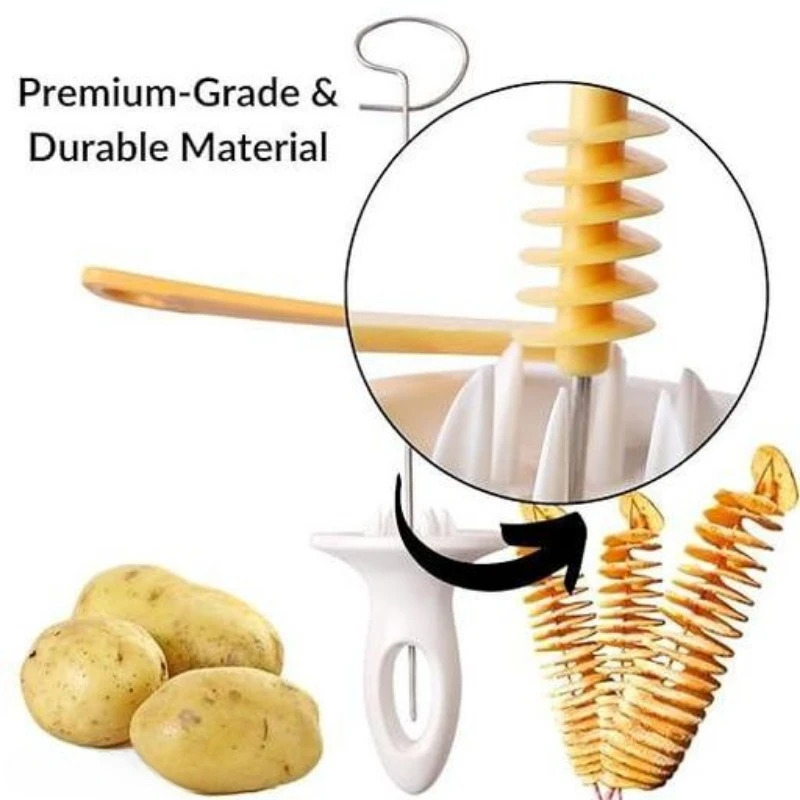 DIY Spiral Potato Cutter Vegetable Cucumber Spiralizer Kitchen  BBQ Cooking Tools Carrot Zucchini Multi-Function Slicing Tool image 3