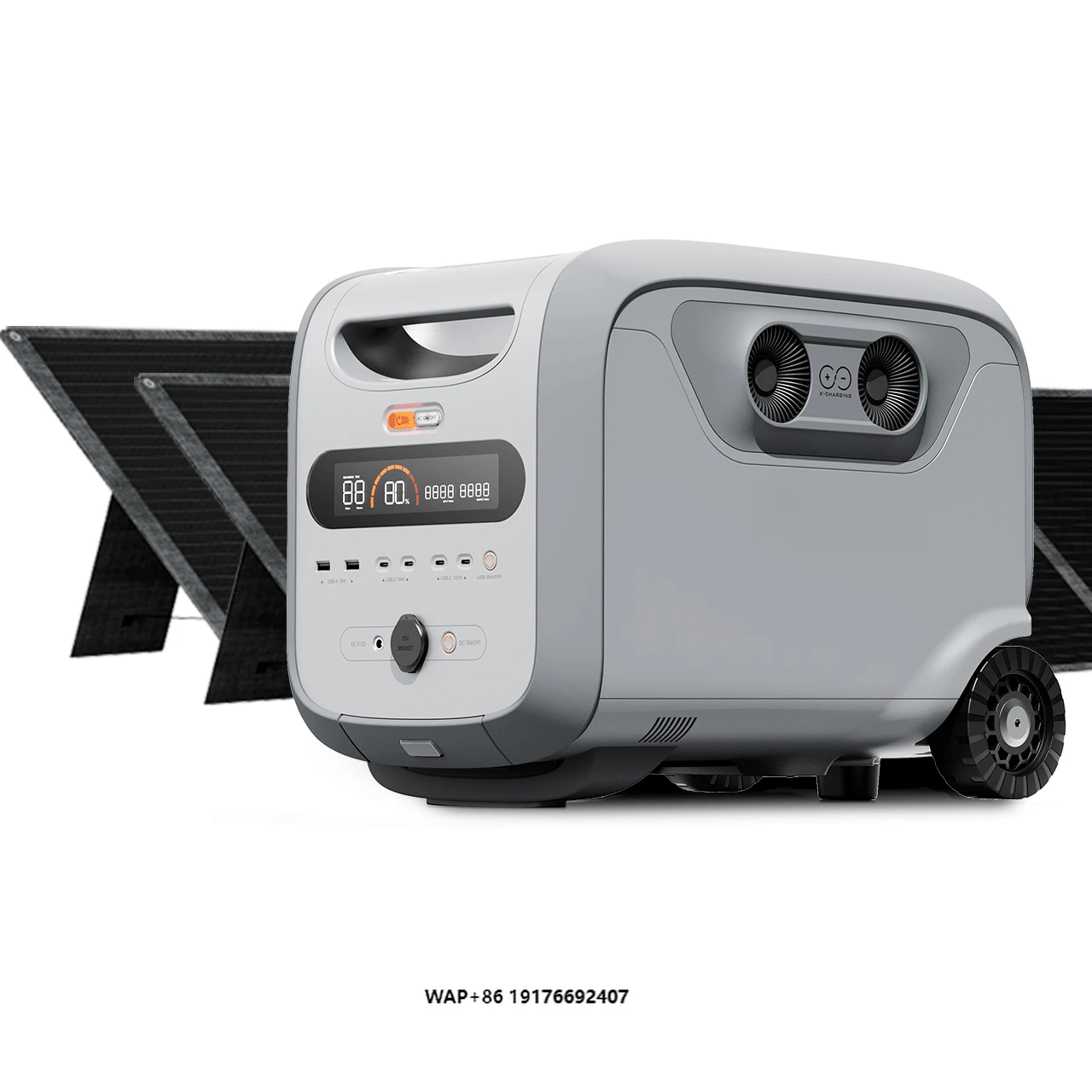 

Factory 5000w Camping Powerstation Lifepo4 Battery Charge Energy System Portable Power Station Solar Generator 2400 Watts