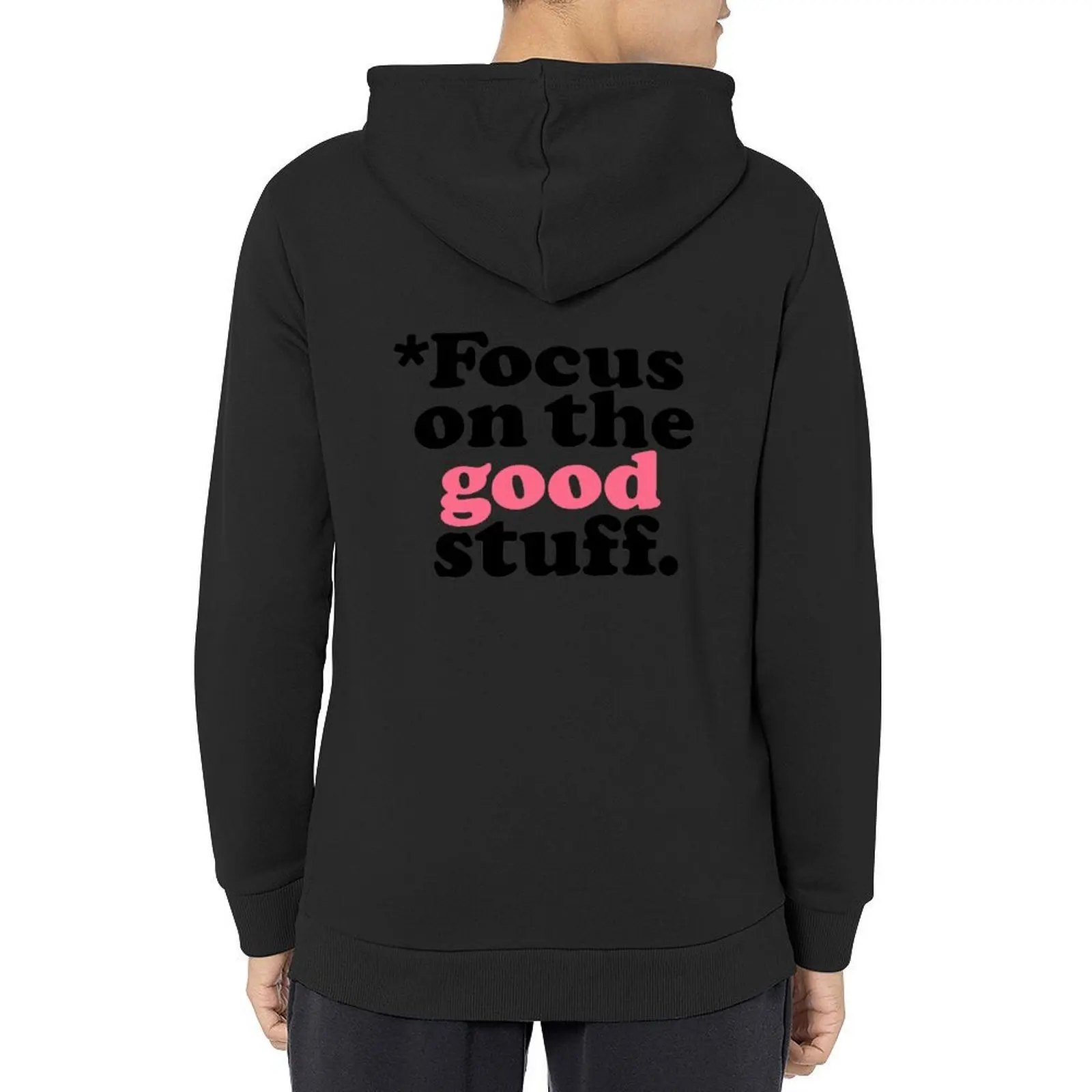 

Focus On The Good Stuff {Pink & Red Version} Hoodie blouse male clothes mens clothes winter clothes pullover hoodies