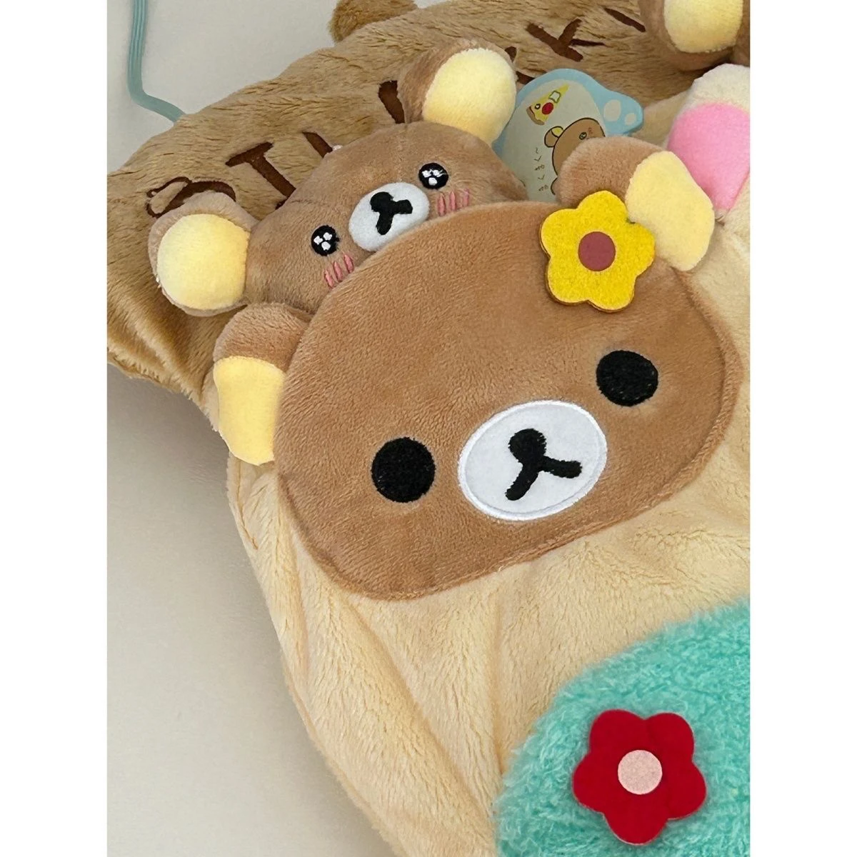 Japan fashion Cute Rilakkuma Pine Bear October Forest Sugar Pot House Dormitory Storage Hanging Bag Organizing Wall Hanging