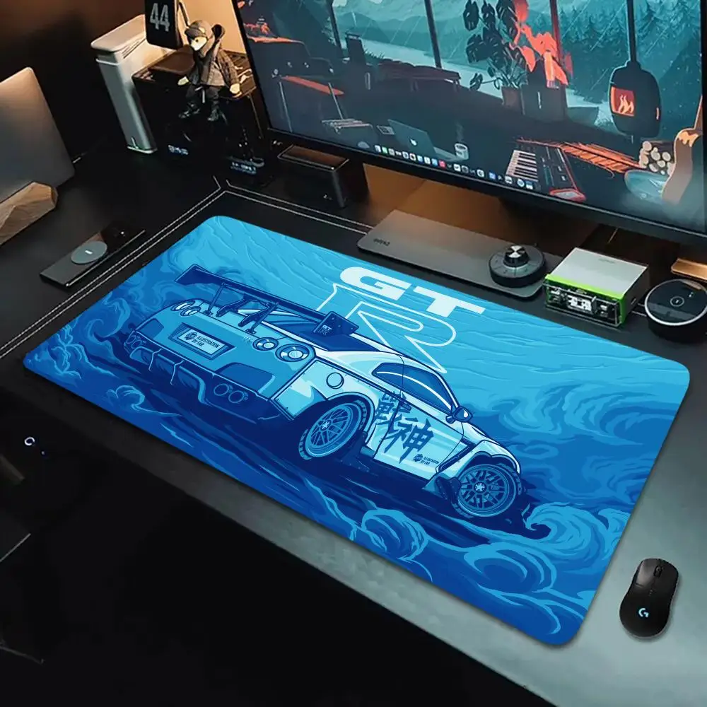 Blau Mode Auto Heißer Mauspad Große Computer Büro Spiel Tisch Matte XXL Gummi Anti-slip Gaming Tastatur Mousepad Lange schreibtisch Pads