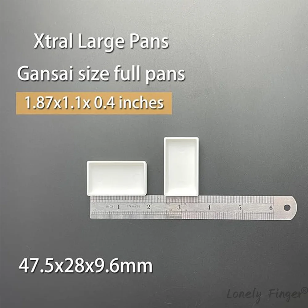 10 stks 7.2 ML Lege Aquarel Pannen voor Kuretake Aquarel Verf Vullingen, gigantische Verf Pannen voor Aquarel Gouache Paletten