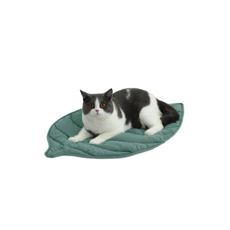 

Leaf cat pad creative leaf floor mat, pure cotton quilted cute pet sleeping mat