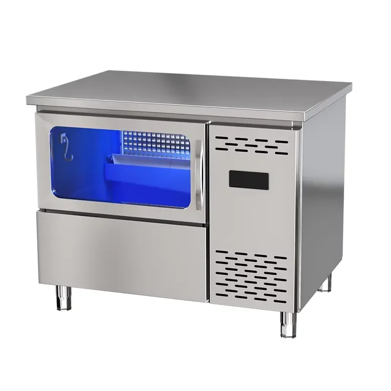 Commercial Ice Maker Machine for Restaurants 200 kg/24H Ice Cube Maker All-in-One Desktop ICE MAKER