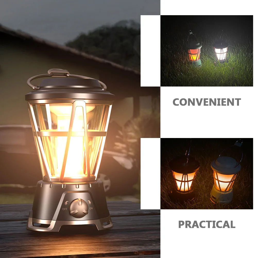 

Vintage Camping Lamp Portable Tent Light Waterproof Multi-Function Outdoor Accessory for Camping Supply Portable Tent Light