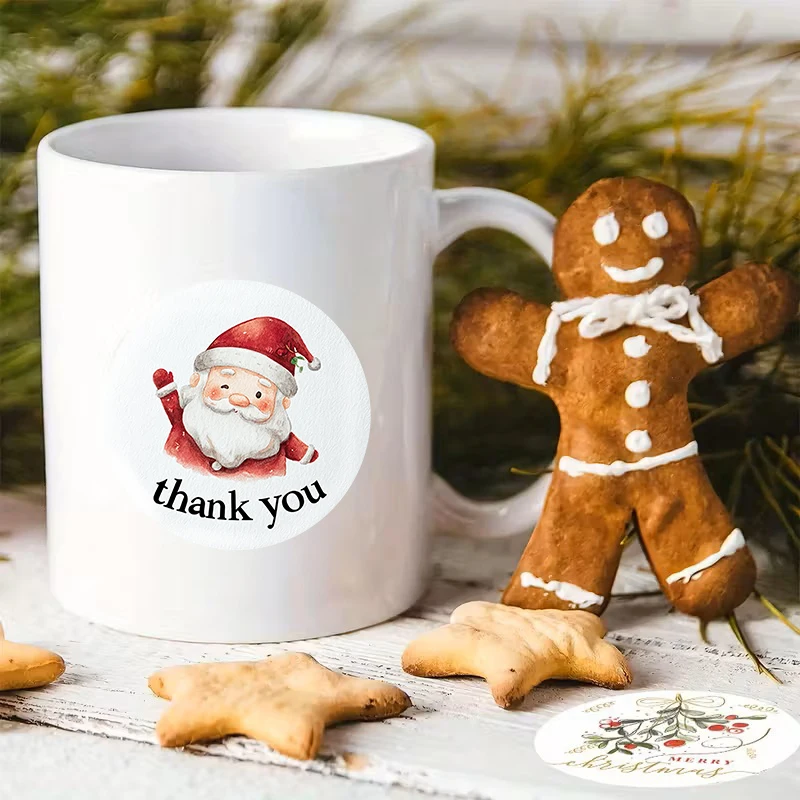 90 قطعة من ملصقات عيد الميلاد المخصصة لعيد الميلاد (مناسبة للمعمودية والحفلات وتغليف الهدايا)