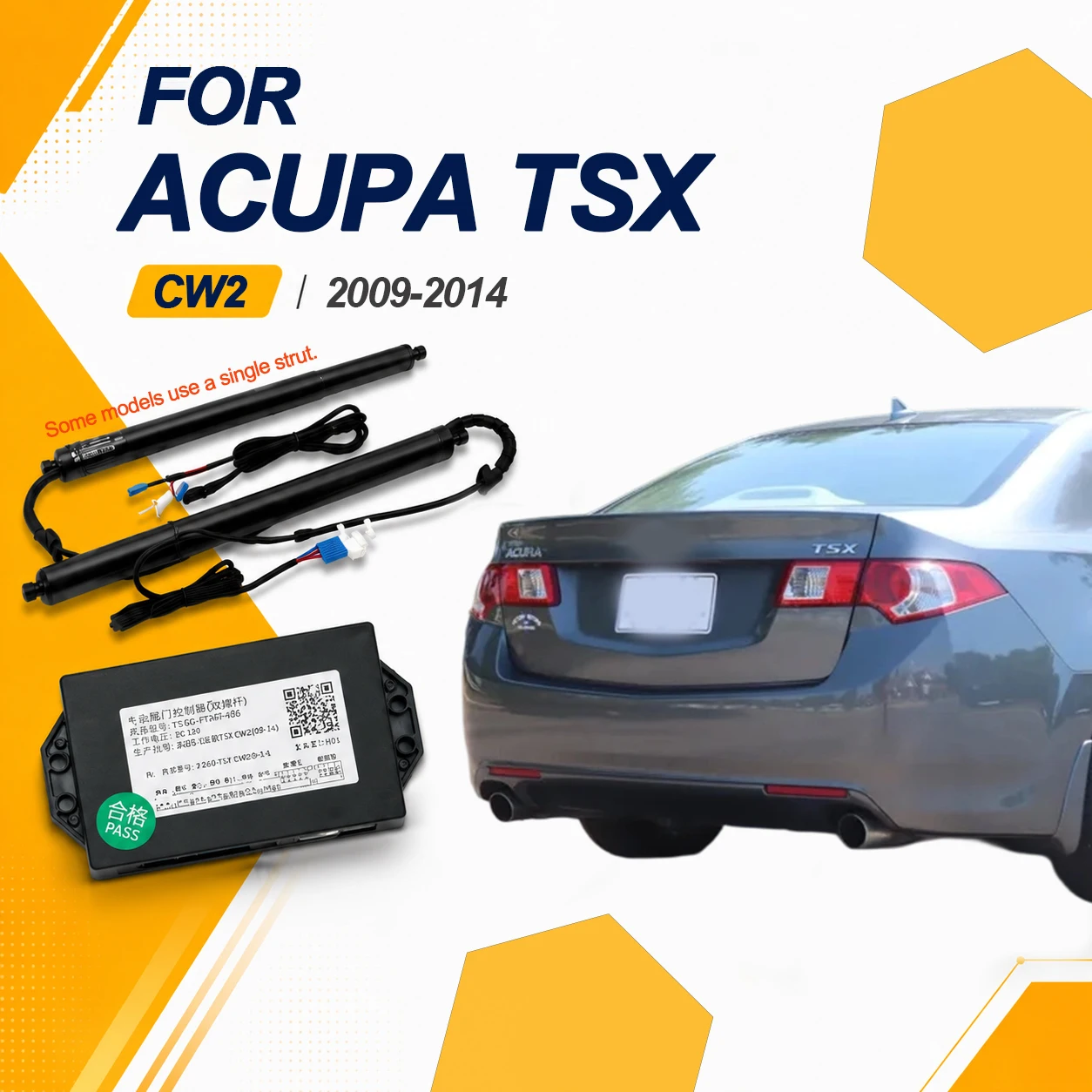 For Acura TSX CW2 2009-2014 Power Liftgate Kit Electric Tailgate Power Struts Automatic Rear Hatch Opening System