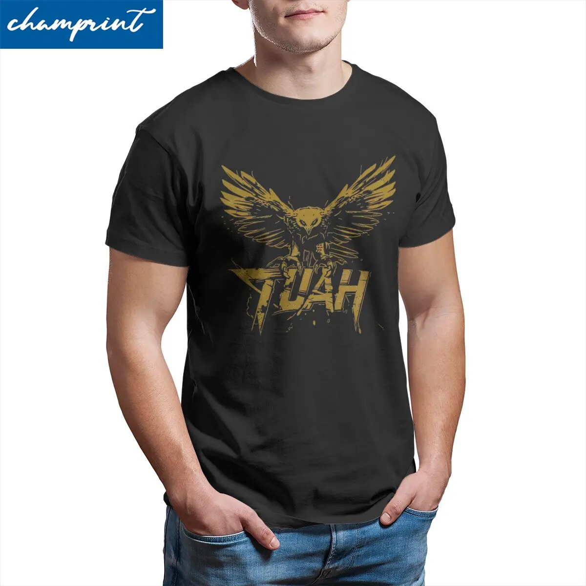 Men Hawk Tuah Guy Spit Joke Wet That Thang T Shirt  Cotton Tops Amazing Short Sleeve Crew Neck Tees Adult T-Shirt