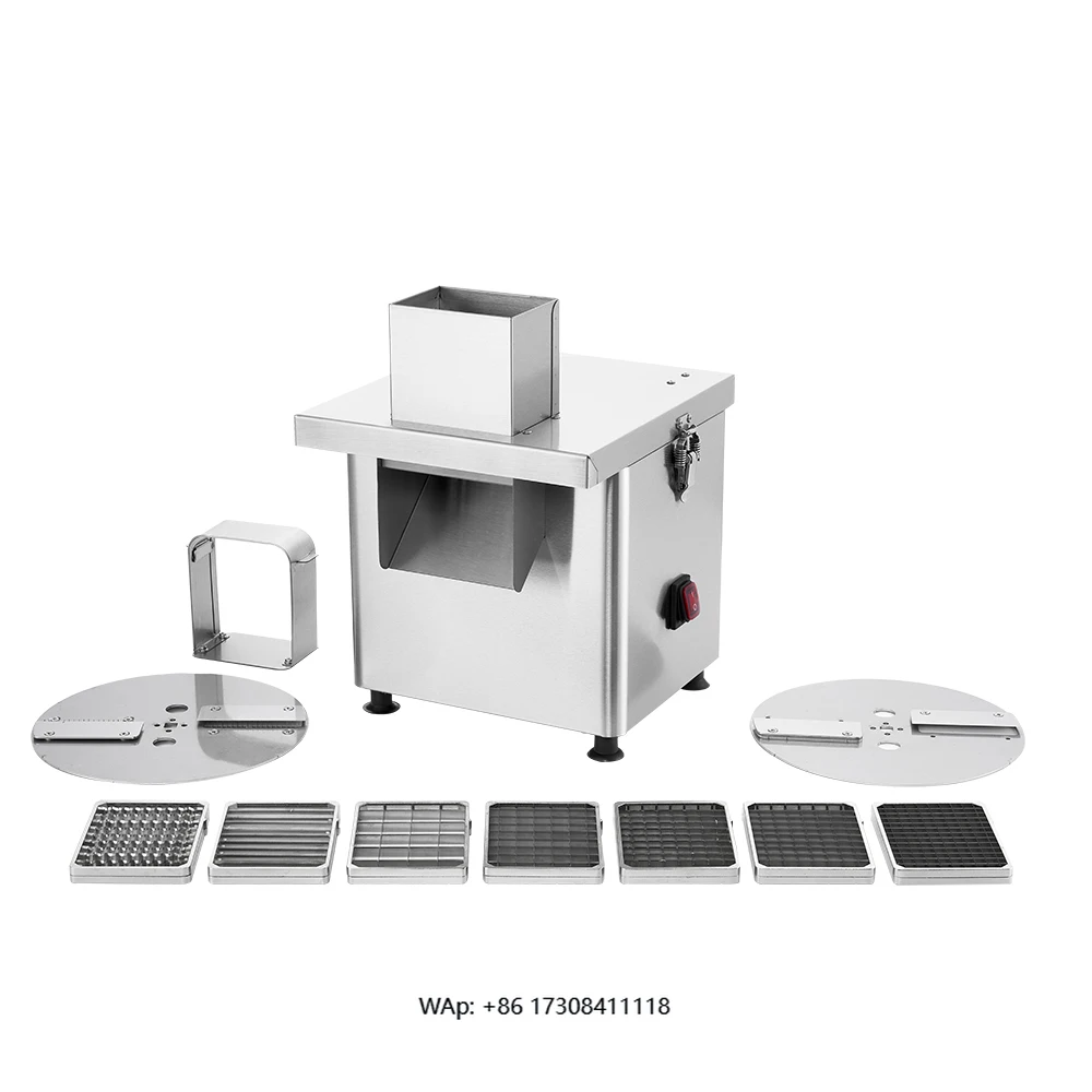 

Electric multi-function vegetable cutter Stainless steel motor dicing machine Slicer shredder Fruit and vegetable processing