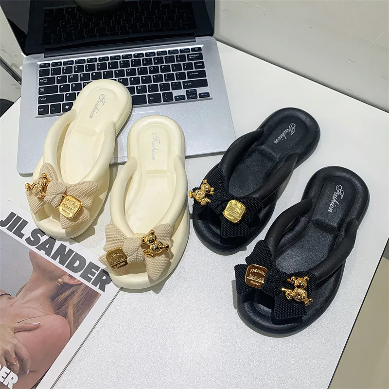 Slippers Women Cute Clip Toe Flip Flops Shoes Female Platform Outdoor Fashion Beach Sandals Casual Flat Slides 2023