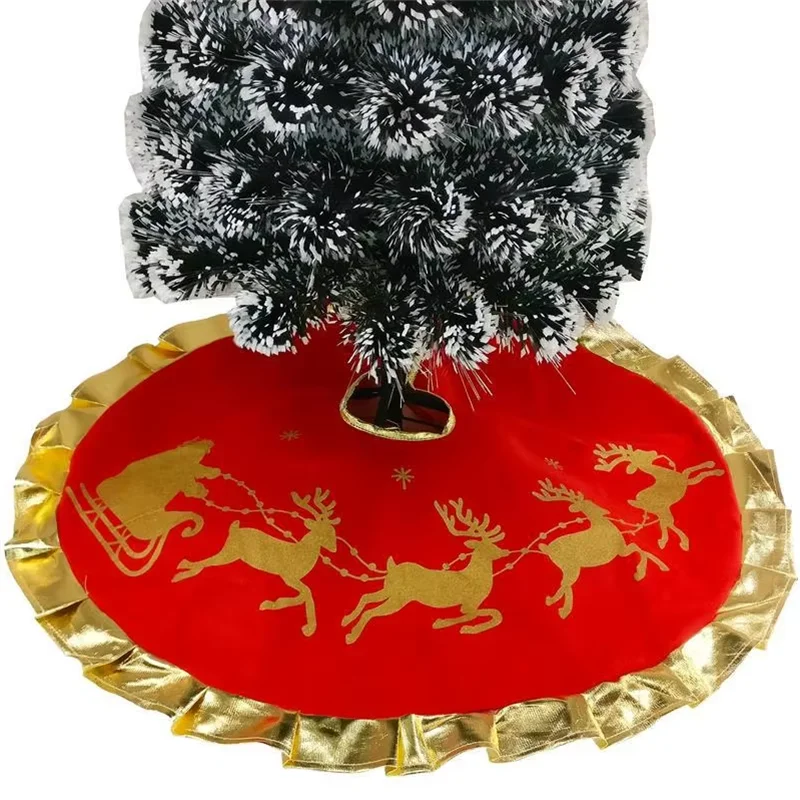 Weihnachtsdekorationen, kreativer Weihnachtsbaumrock, festliche Szene, Dekoration für Zuhause, Hotel, Einkaufszentrum, Weihnachtsmann, Dekoration, Baumrock