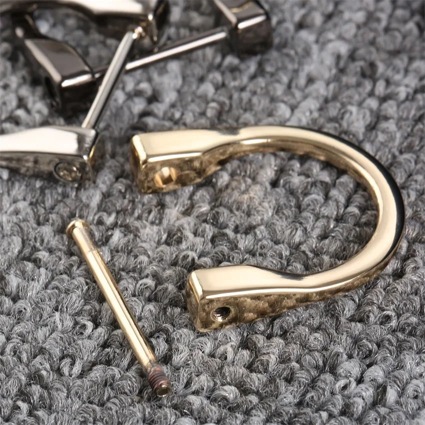 A 2 pezzi fibbie in metallo staccabili apribili cucito borsa fai da te borsa A tracolla in pelle cinturino cintura chiusura A vite D anello fibbie 38*38mm