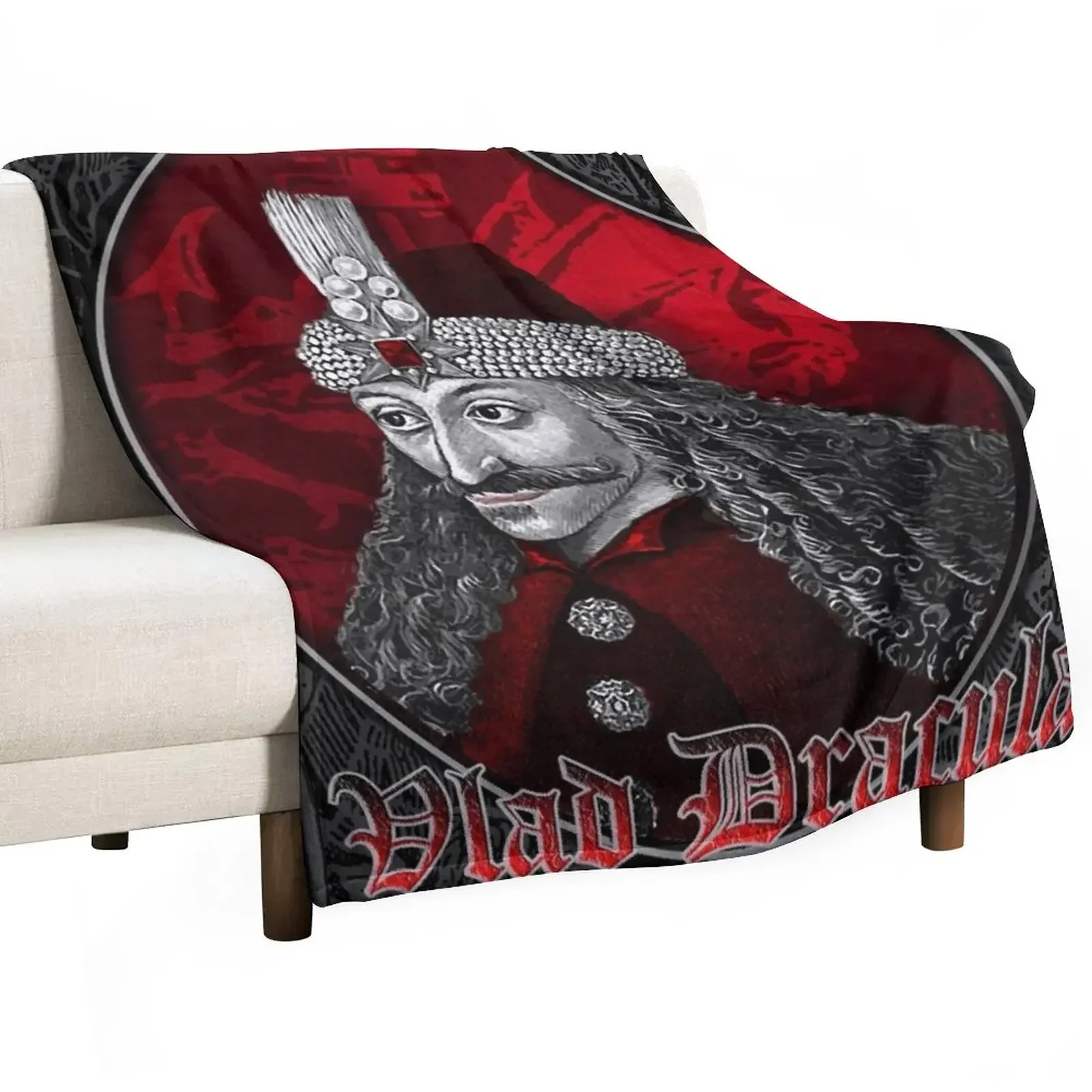 

Vlad Dracula Gothic Throw Blanket Decorative Sofas Luxury Thicken Blankets