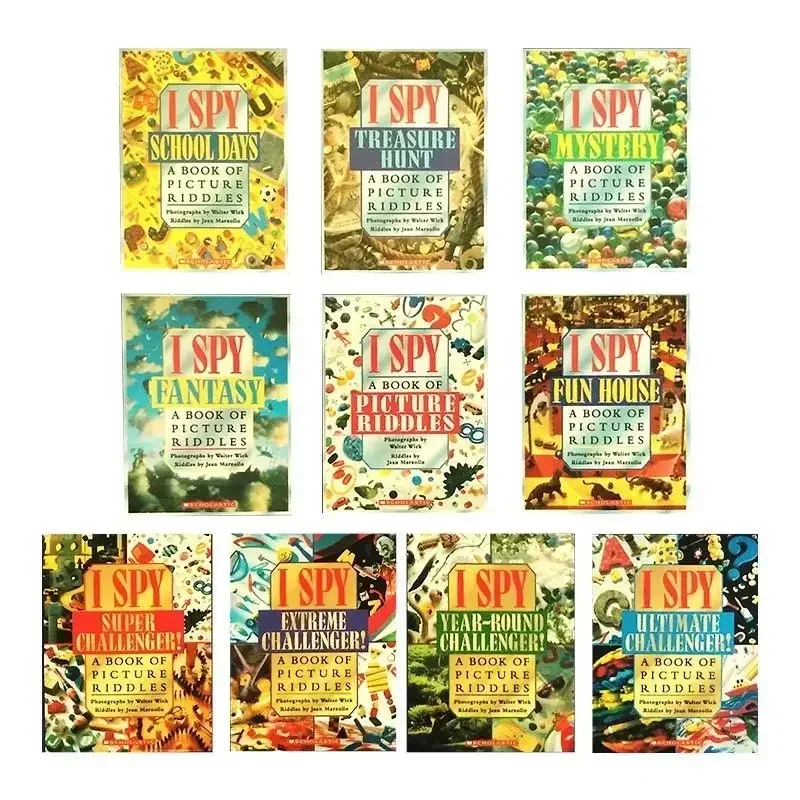 

Набор из 10 книг, коллекция шпионских чтения, визуальное открытие, английская книжка с картинками, детская книга для раннего образования, детская книга для чтения, От 3 до 6 лет
