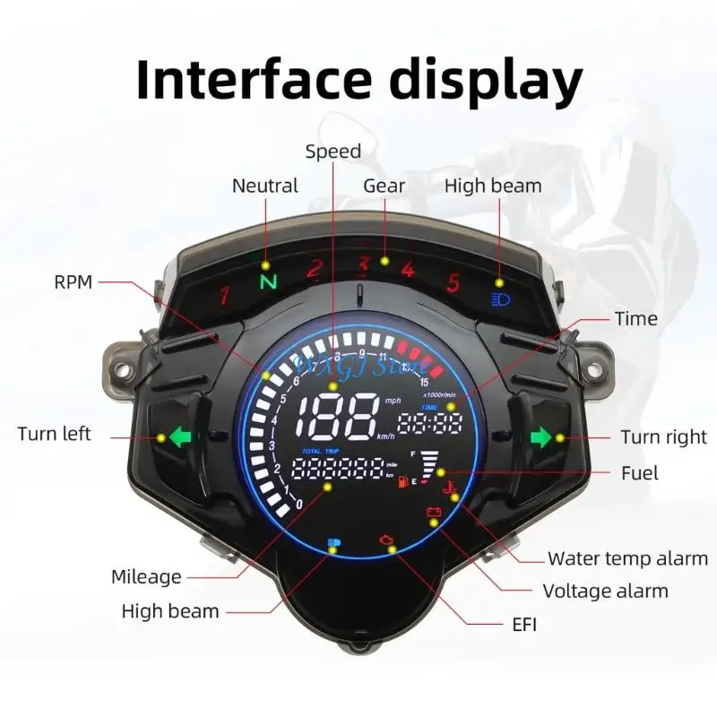 

37JE Waterproof Motorcycle Dashboard Speed Measurement for LC135 V5 Smooth Riding