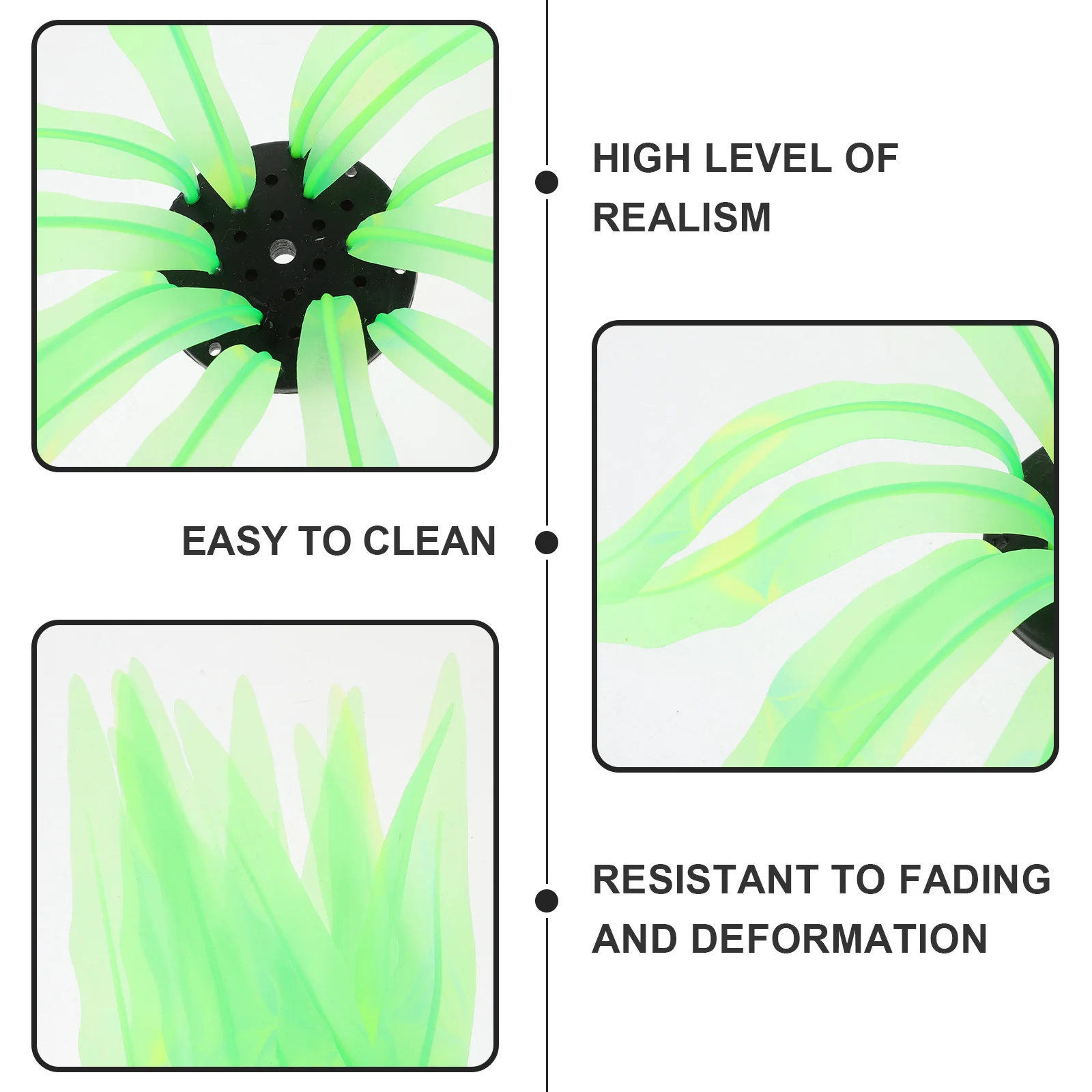 

Silicone Fake Fish Tank Plants Green Small Realistic Artificial Aquatic Plant Aquarium Decoration