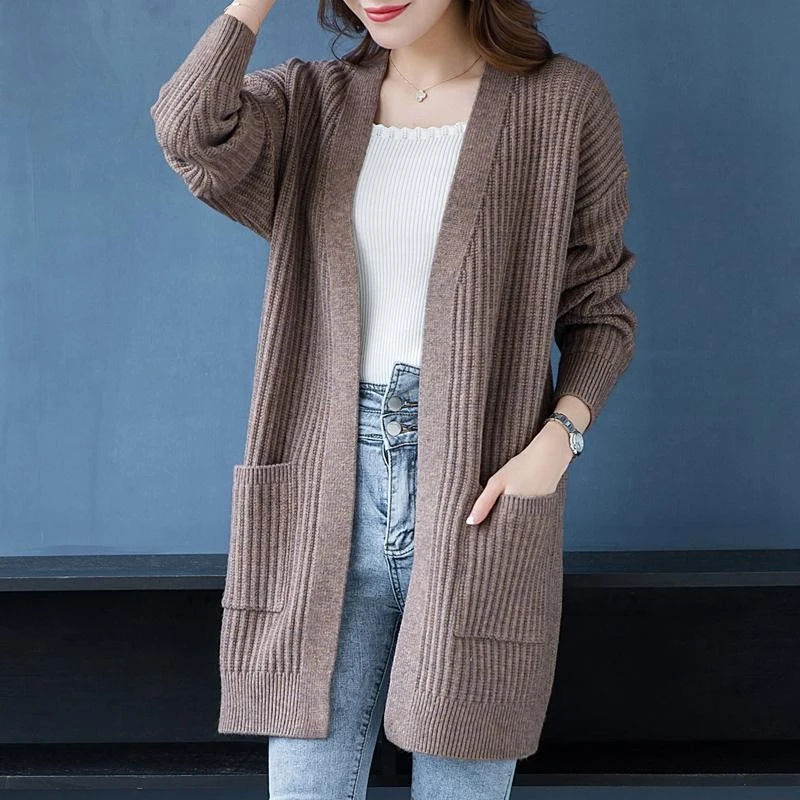 

Ladies Knit Sweaters Outerwear Elegant Jackets Y2k Chic Fall 2025 Top With Long Sleeves Hot Spring Autumn Women's Cardigans