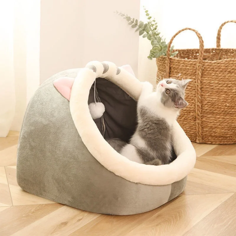 Cathouse Doghouse Cat House Four Seasons Universal Cat Villa Room Pet Supplies Internet Celebrity Cat and Dog Bite-Resistant Nes