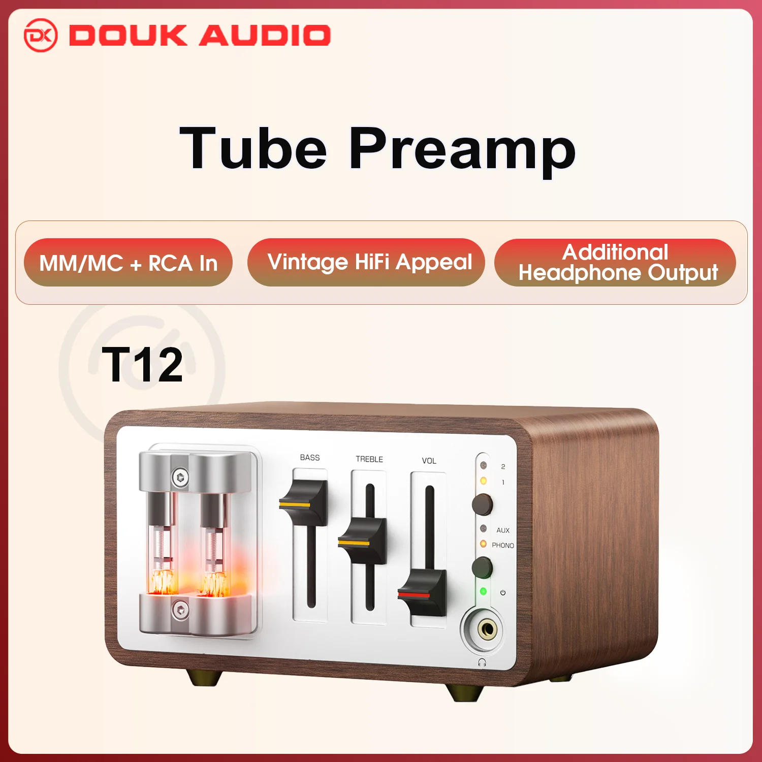 Tube Phono Stage Mm Mc - Douk Audio T12 ламповый фонокорректор MM/MC