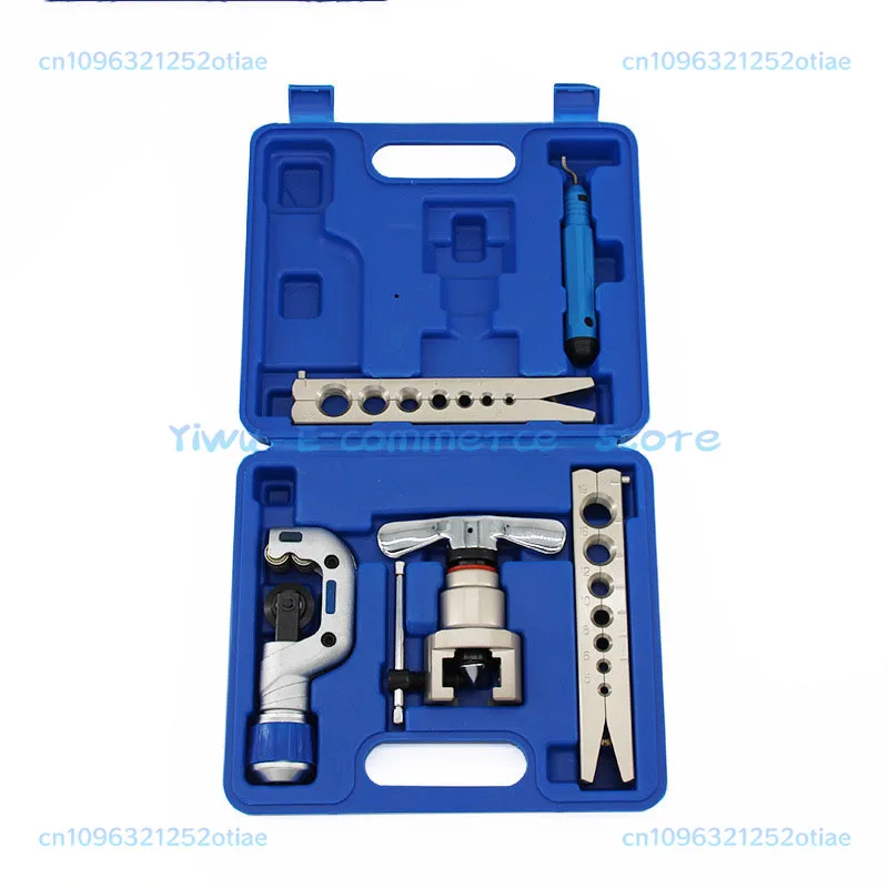 Air Conditioning Refrigeration Repair Kit - Eccentric Tapered Flaring Manual Copper Tube Expander Set 6-19mm for HVAC R22 R134a