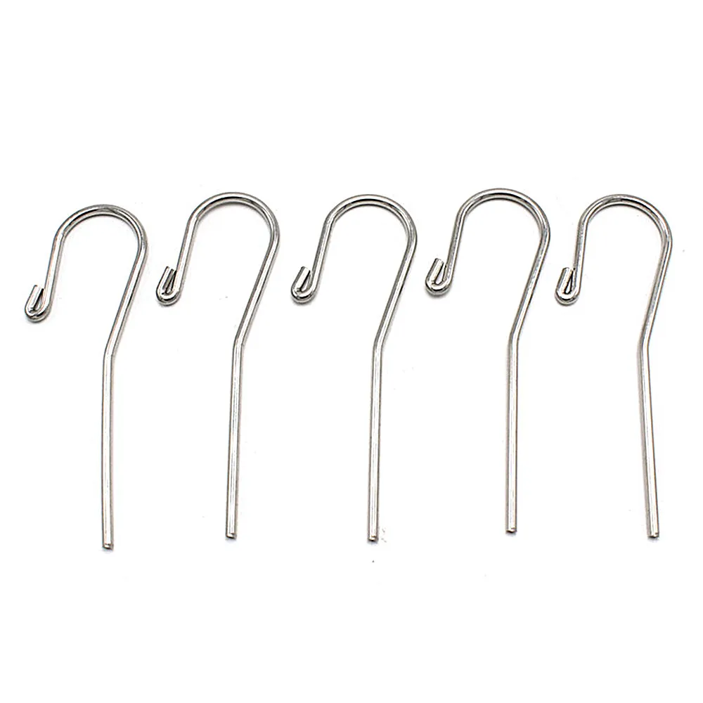 5Pcs Dental Stainless Steel 2mm Lip Hook Root Canal Measuring Accessories Lip Mouth Hook Apex Locator Tool for Dentists