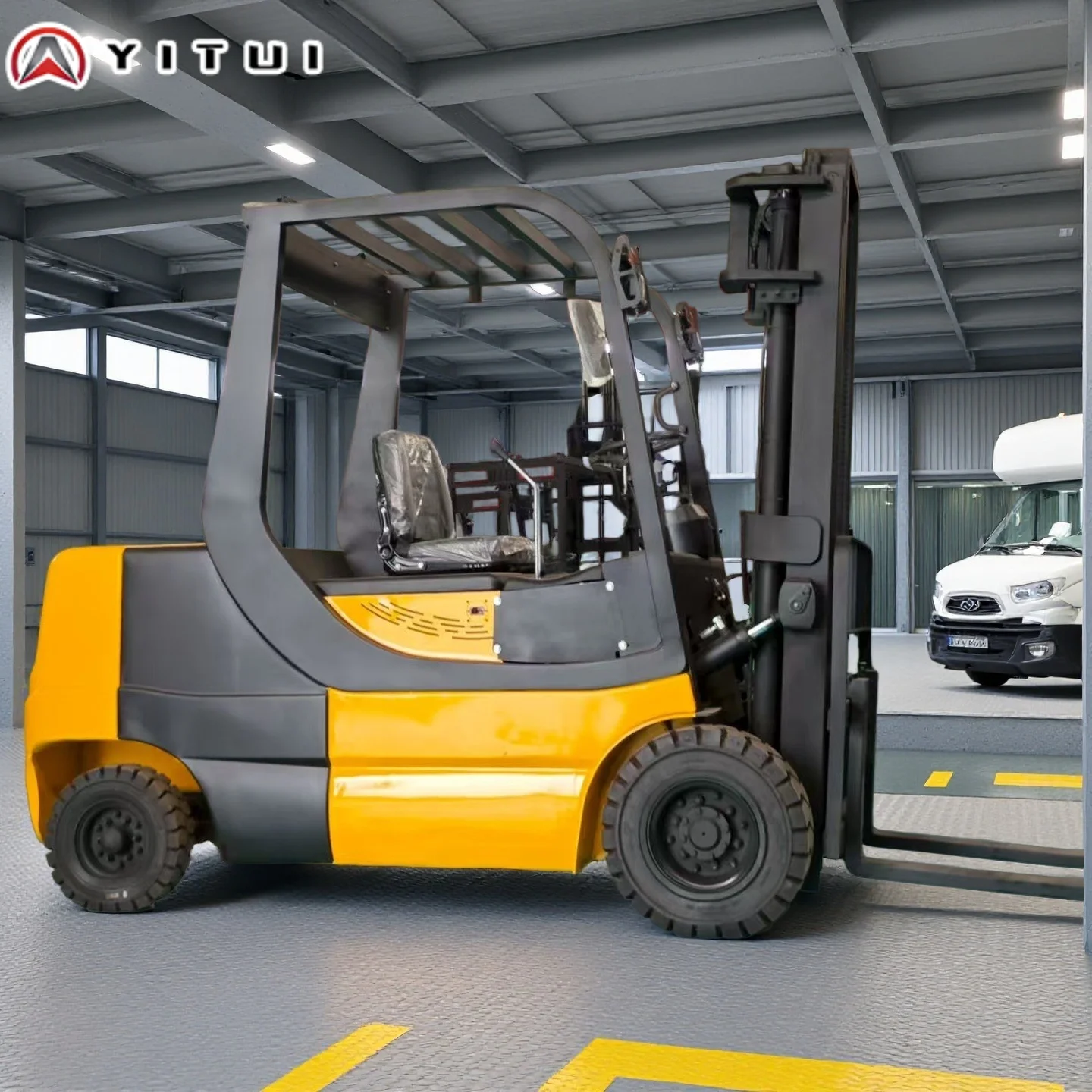 رافعة شوكية 1-3.5 طن محرك إيبا الكهربائي مخصص لرافعة شوكية ملونة مستودع رافعات شوكية رخيصة مع المرفقات