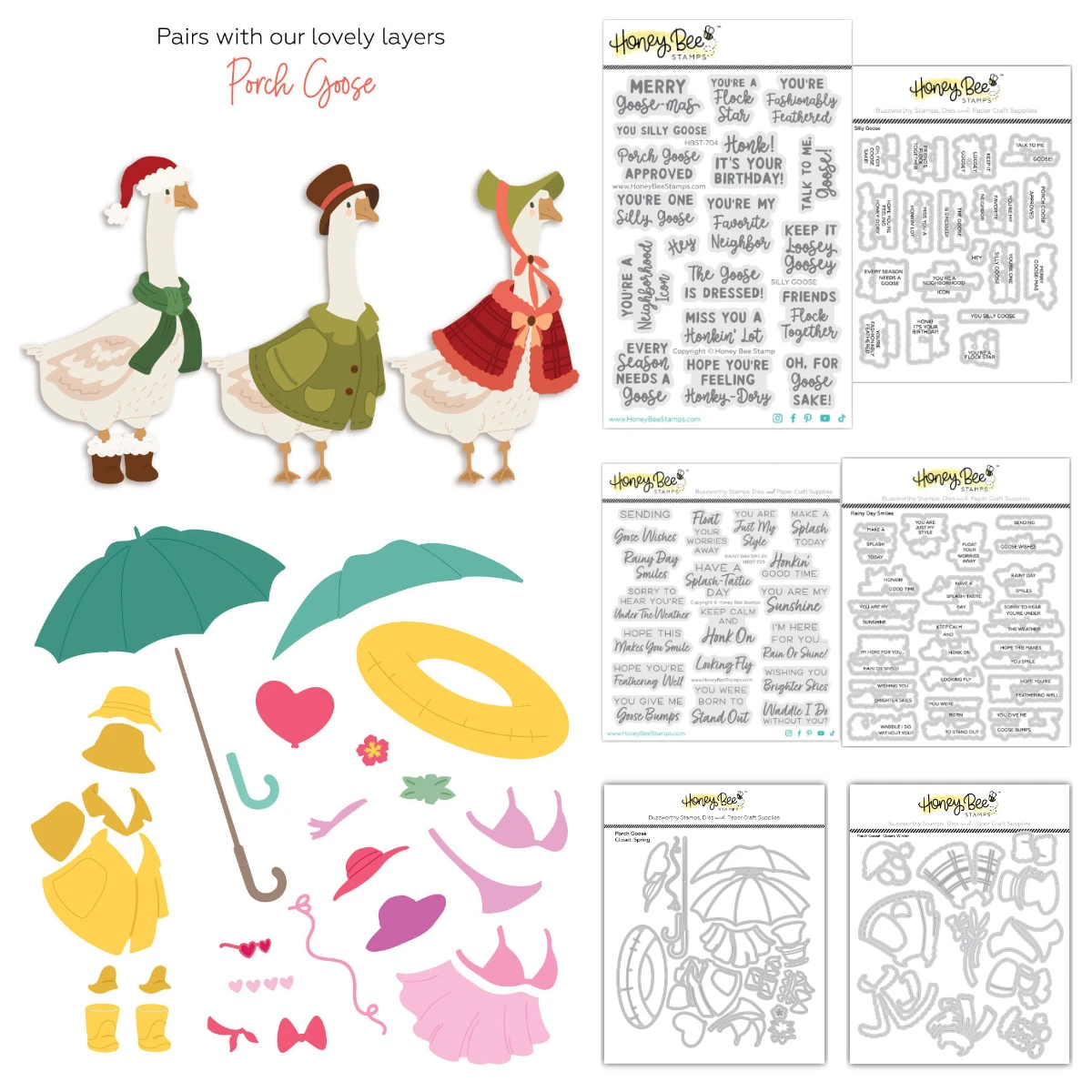 Porch Goose Closet Spring Winter Metal Cutting Dies Stamps Scrapbooking DIY Album Paper Card Embossing Craft Decor Cut Die
