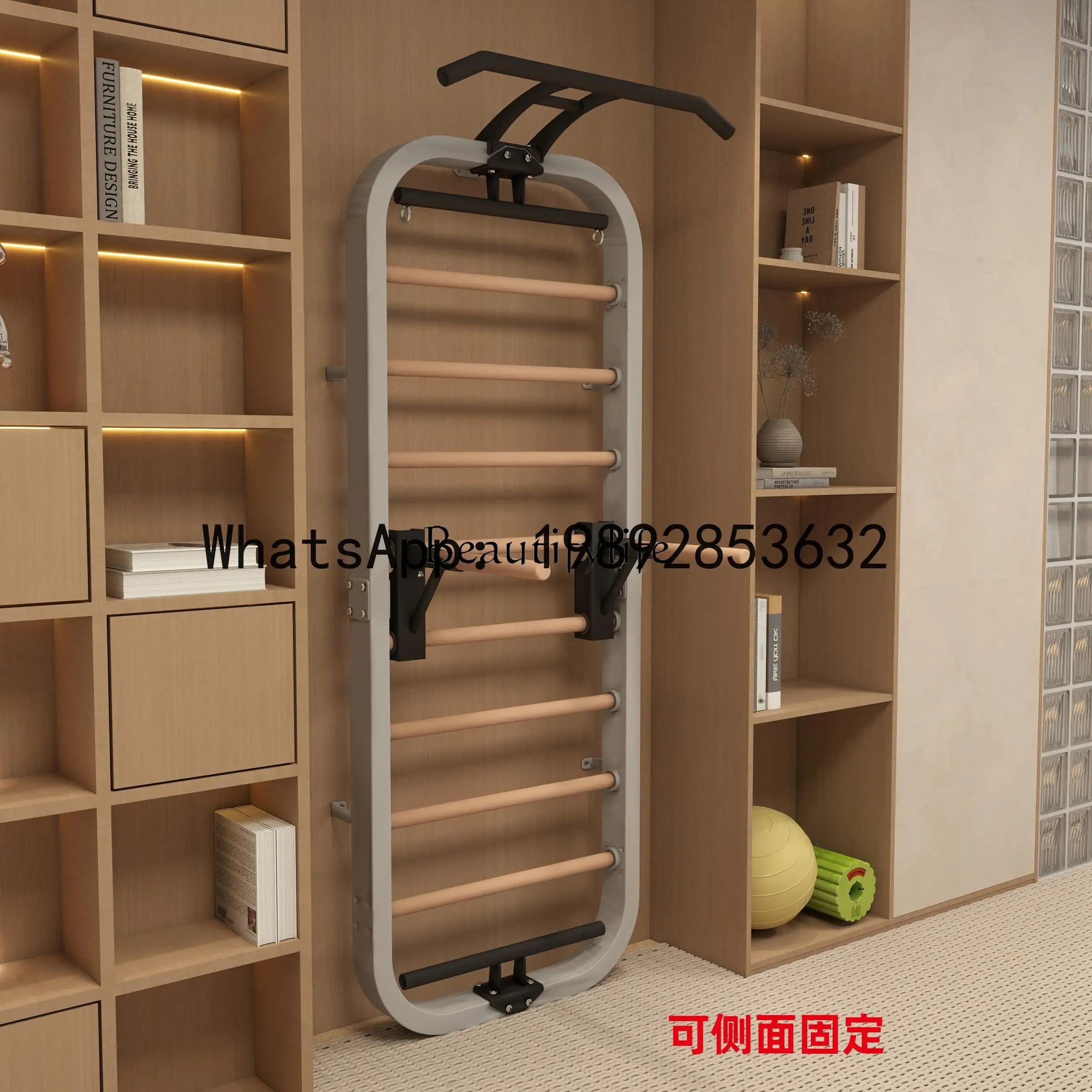 Solid wood indoor climbing pull-up parallel bars TRX training dance room leg press stretching leg press sports