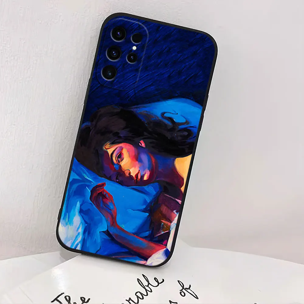 Singer L-Lorde Perfect Places For Samsung Galaxy A54 A71 A72 A73 S22 S23 Ultra Black Soft Cover Shell