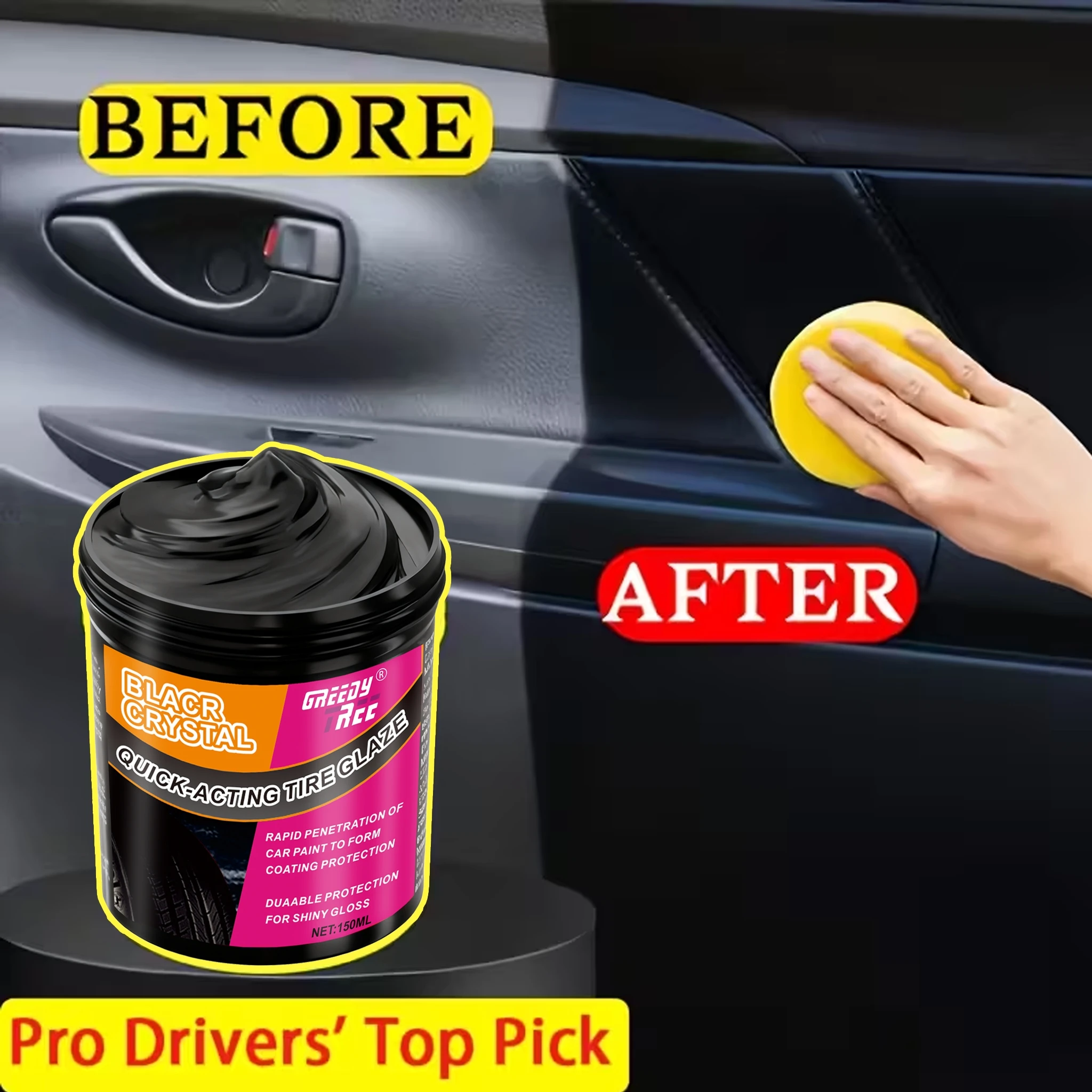 Automotive Plastic Repair Agent-interior And Exterior Plastic Polishing Wax, Scratch Repair Anti-aging Cream, Suitable For Tires