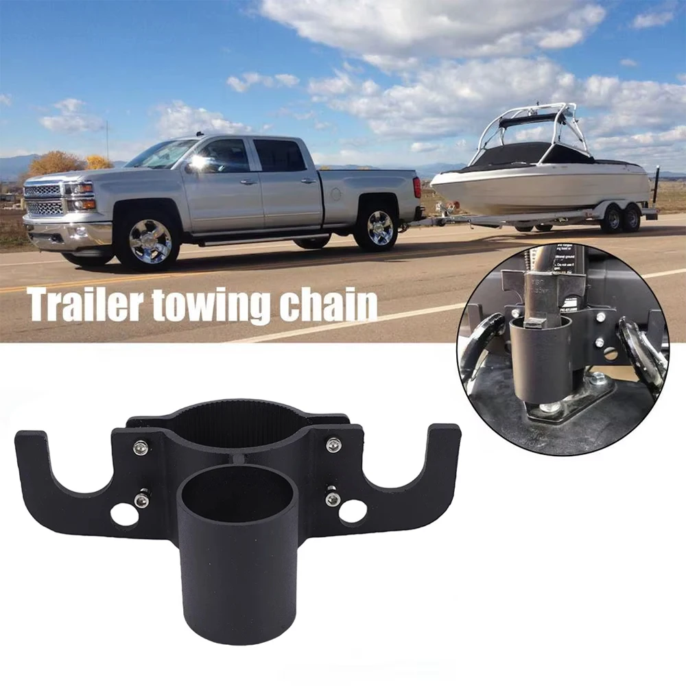 

Усиленный алюминиевый органайзер для цепей прицепов с держателем на 7 разъемов, перевернутая конструкция для фургонов и кемперов, аксессуары для буксировки, фаркоп