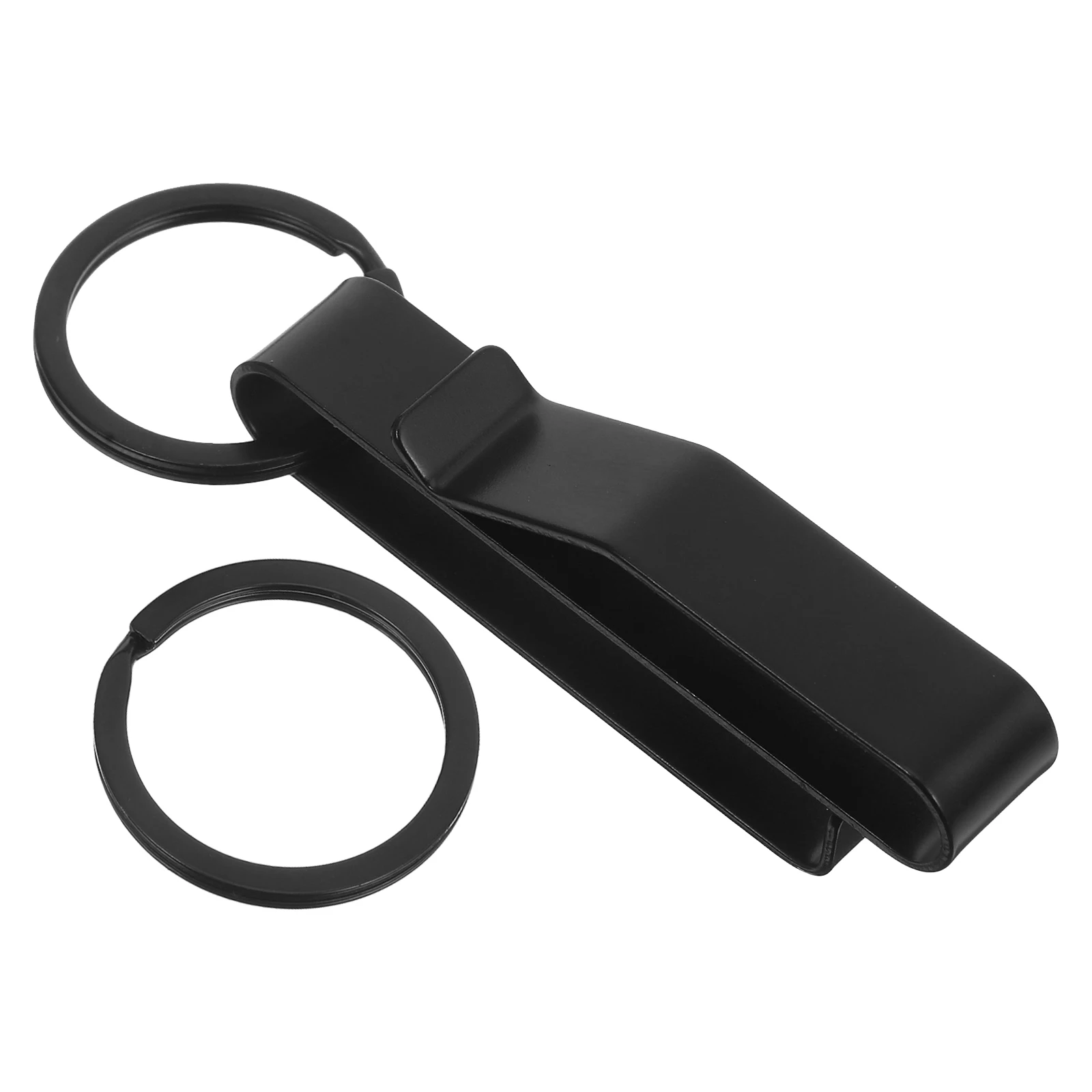 

2pcs Stainless Steel Keychain Heavy Duty Belt Clip Holder Car Keys Key Ring Outdoor Camping Hiking Gear Men Accessories