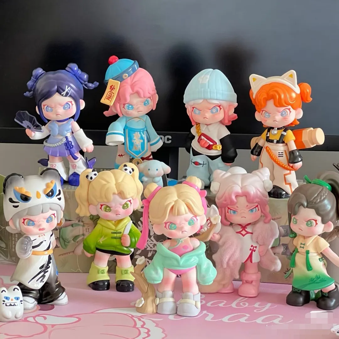 

Коллекция фигурок в китайском стиле, серия «Сто без табуа», слепая коробка, пятое поколение, Дора, модные игрушки, подарки, украшения для рабочего стола