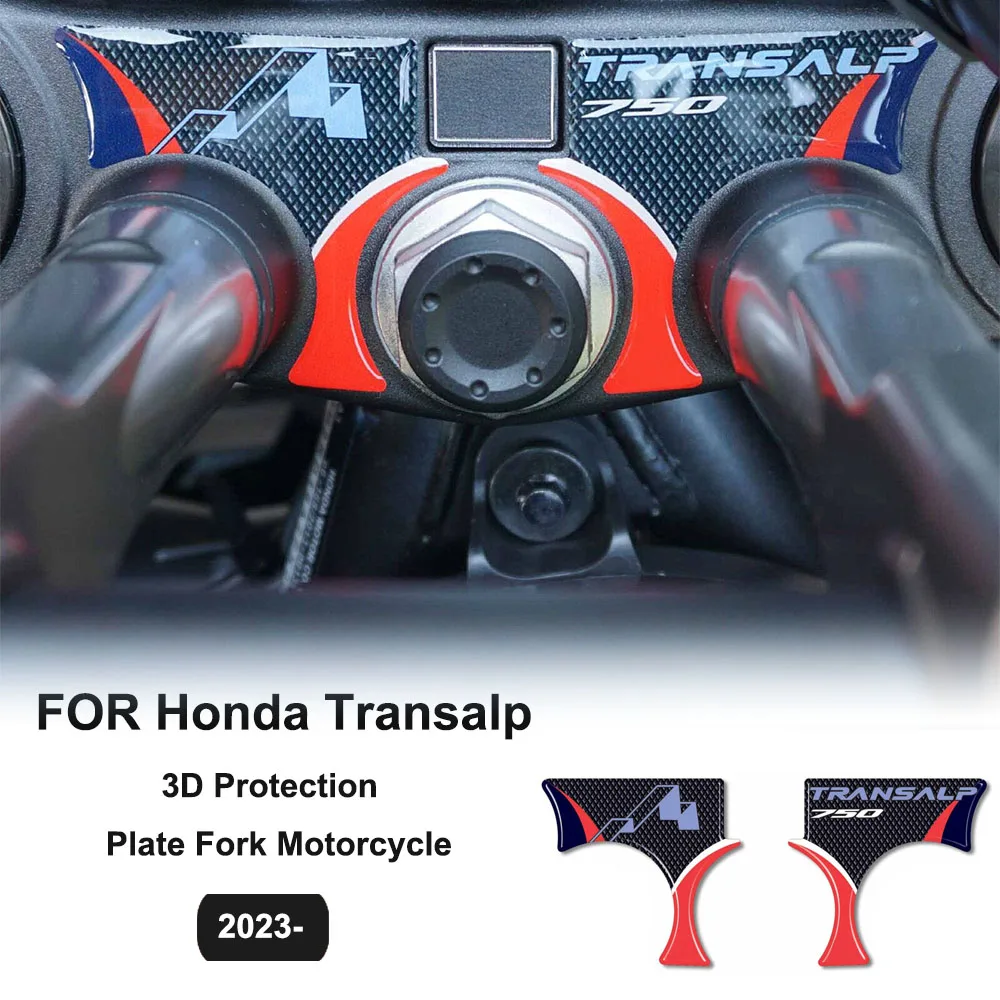 XL750 Sticker for Motorcycle Fork Plate Protection 3D Resin Waterproof Anti-scratch Protector For Honda Transalp 2023