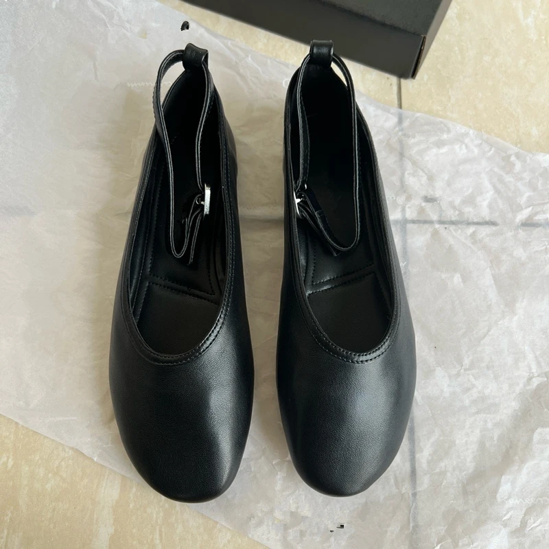 Maxdutti płaskie buty damskie minimalistyczne buty damskie oryginalne skórzane wsuwane mokasyny francuskie Mary Jane modne damskie eleganckie