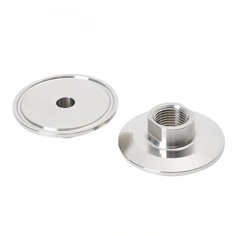 304 Stainless Sanitary Tri-Clamp Adapter NPT Female, Quick Disconnect Fitting with Milled Flats,SL26014